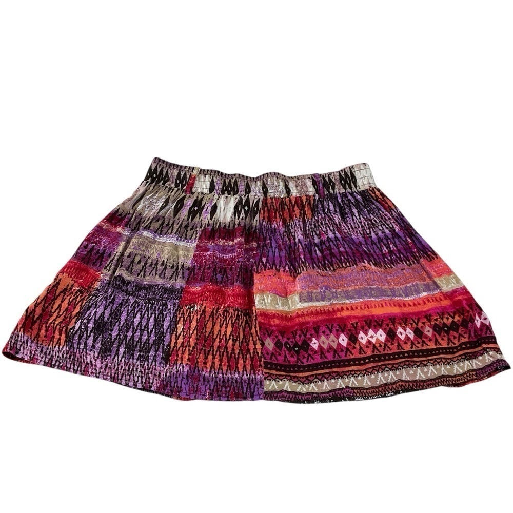 Tracy Evans Limited Multicolor Boho Print Mini Skirt Size Small - Picture 7 of 8